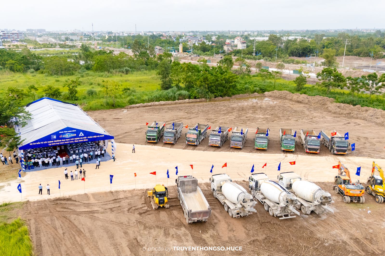 Khởi công xây dựng Trường Đại học Xây dựng Hà Nội - Phân hiệu Hà Nam tại Khu Đại học Nam Cao, tỉnh Ninh Bình  